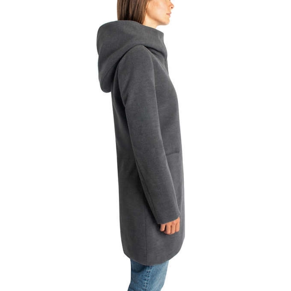 Ellabee Women's Faux Wool Jacket- XXL Gray - Picture 4 of 6